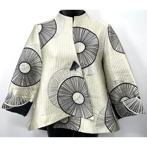 IC By Connie K Metallic One Button Jacket Women's Size S
